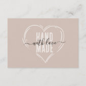 Elegant handgeschreven bedrijf Bedankt Korting (Achterkant)