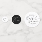 Elegant handgeschreven bruidsbruiloftschrift confetti (Voorkanten)
