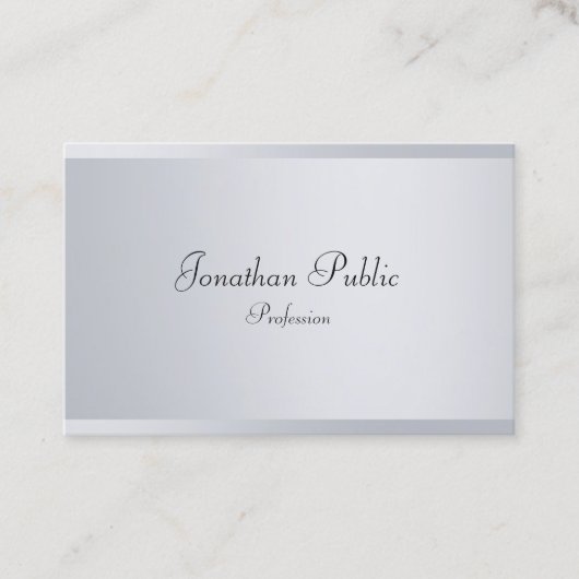 Elegant handgeschreven de Sjabloon van het Manuscr Visitekaartje (Voorkant)