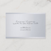 Elegant handgeschreven de Sjabloon van het Manuscr Visitekaartje (Achterkant)