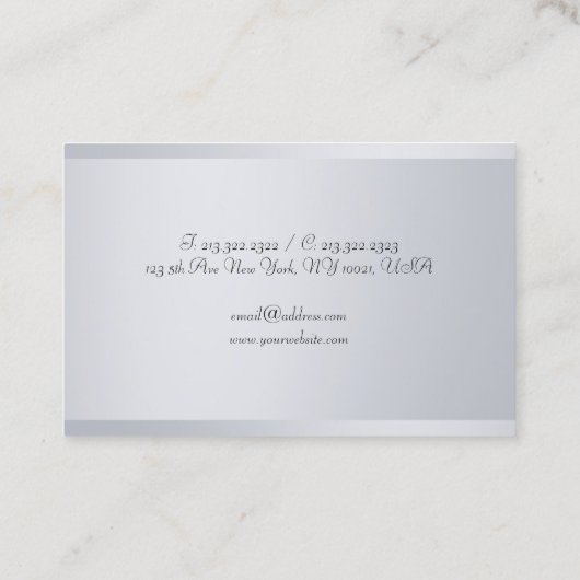 Elegant handgeschreven de Sjabloon van het Manuscr Visitekaartje (Achterkant)