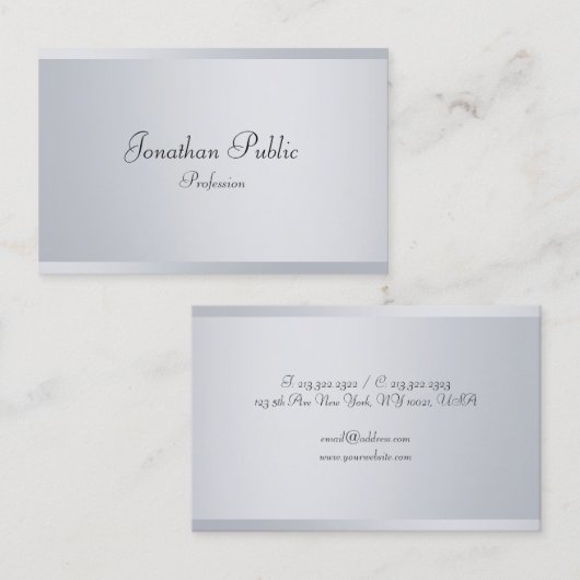 Elegant handgeschreven de Sjabloon van het Manuscr Visitekaartje (Voorkant / Achterkant)