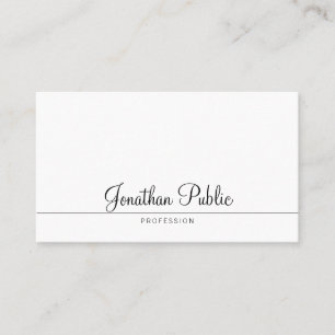 Elegant handgeschreven design Trendy minimalist Visitekaartje