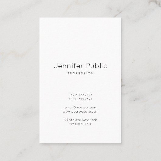 Elegant handgeschreven handgeschreven script reini visitekaartje (Achterkant)