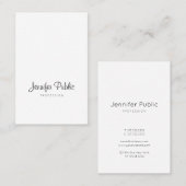 Elegant handgeschreven handgeschreven script reini visitekaartje (Voorkant / Achterkant)