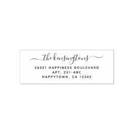 Elegant Handgeschreven het Adres van de Terugkeer  Zelfinktende Stempel