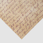 Elegant  handgeschreven Letter-script Tissuepapier (Detail)