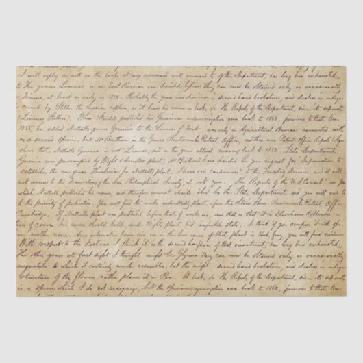 Elegant  handgeschreven Letter-script Tissuepapier (Voorkant)