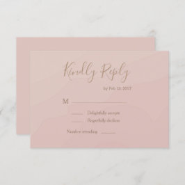 Elegant handgeschreven lettertype blush waterverf  kaart