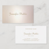 Elegant handgeschreven lettertype Professional Mod Visitekaartje (Voorkant / Achterkant)