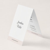 Elegant handgeschreven Manuscript Eenvoudige Moder Visitekaartje (Voorkant)