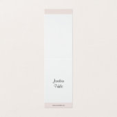 Elegant handgeschreven Manuscript Eenvoudige Moder Visitekaartje (Buitenkant ongevouwen)