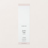 Elegant handgeschreven Manuscript Eenvoudige Moder Visitekaartje (Binnenkant ongevouwen)