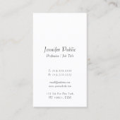 Elegant handgeschreven Manuscript Eenvoudige Sjabl Visitekaartje (Voorkant)