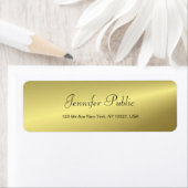 Elegant handgeschreven Manuscript Moderne Gold Sja Etiket (Insitu)