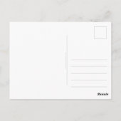 Elegant handgeschreven manuscript zwarte dank u briefkaart (Achterkant)