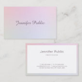 Elegant handgeschreven minimalistisch script visitekaartje (Voorkant / Achterkant)