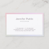 Elegant handgeschreven minimalistisch script visitekaartje (Achterkant)