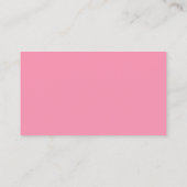 Elegant Handgeschreven Monogram Blush Pink Plain Visitekaartje (Achterkant)