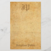 Elegant  handgeschreven monogram Sjabloon Koel (Voorkant)