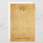 Elegant  handgeschreven monogram Sjabloon Koel (Voorkant / Achterkant)