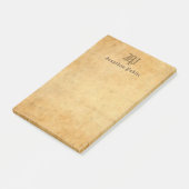 Elegant Handgeschreven Monogram  Sjabloon Post-it® Notes (Schuin)