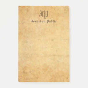 Elegant Handgeschreven Monogram  Sjabloon Post-it® Notes