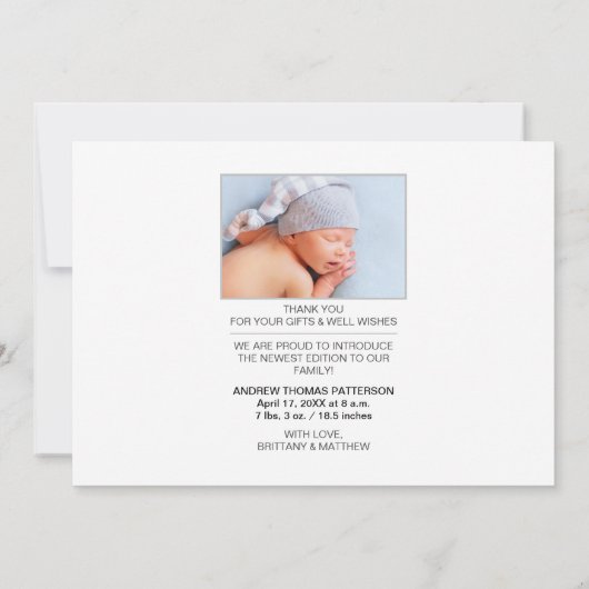 Elegant handgeschreven script | 2 Foto bedankt (Achterkant)