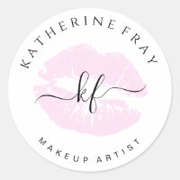 Elegant handgeschreven script kalligrafie roze lip