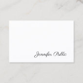 Elegant handgeschreven script Modern gestroomlijnd Visitekaartje (Voorkant)