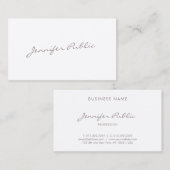 Elegant handgeschreven script Modern Luxury Trendy Visitekaartje (Voorkant / Achterkant)