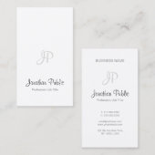 Elegant handgeschreven script modern monogram Eenv Visitekaartje (Voorkant / Achterkant)