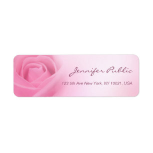 Elegant handgeschreven script Modern Roze Rose Etiket