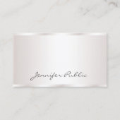 Elegant handgeschreven script moderne glamour Luxu Visitekaartje (Voorkant)