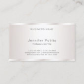 Elegant handgeschreven script moderne glamour Luxu Visitekaartje (Achterkant)