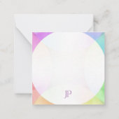 Elegant Handgeschreven Script Monogram Sjabloon (Achterkant)