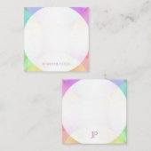 Elegant Handgeschreven Script Monogram Sjabloon (Voorkant / Achterkant)