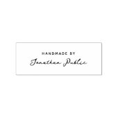 Elegant Handgeschreven Script Naam Sjabloon Handge Rubberstempel (Afrduk)