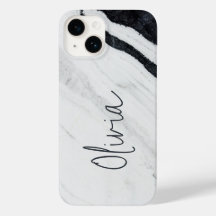 Elegant handgeschreven Script Name Black White Mar