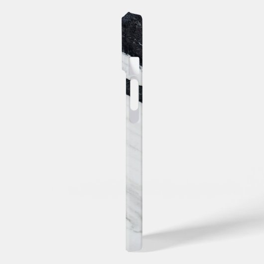 Elegant handgeschreven Script Name Black White Mar Case-Mate iPhone Case (Achterkant / Links)