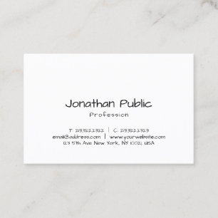 Elegant Handgeschreven Script Professionele Sjablo Visitekaartje