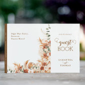 Elegant handgeschreven script Terracotta Wedding Gastenboek