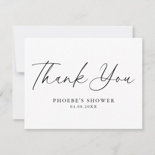 Elegant handgeschreven script Vrijgezellenfeest pl Bedankkaart (Voorkant)