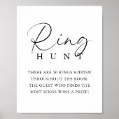 Elegant Handgeschreven Script Vrijgezellenfeest Ri Poster (Voorkant)