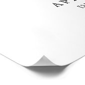 Elegant Handgeschreven Script Vrijgezellenfeest We Poster (Hoek)