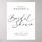 Elegant Handgeschreven Script Vrijgezellenfeest We Poster (Voorkant)