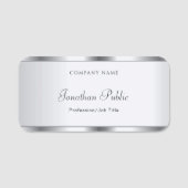 Elegant handgeschreven Sjabloon van het Manuscript Naamplaatje (Voorkant)