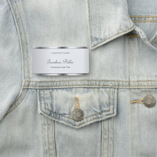 Elegant handgeschreven Sjabloon van het Manuscript Naamplaatje (In situ)