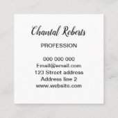 Elegant handgeschreven visitekaartjes voor minimal (Achterkant)