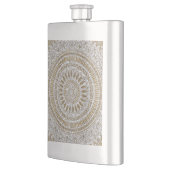 Elegant handgetekend stamhout — ontwerp mandala flacon (Links)